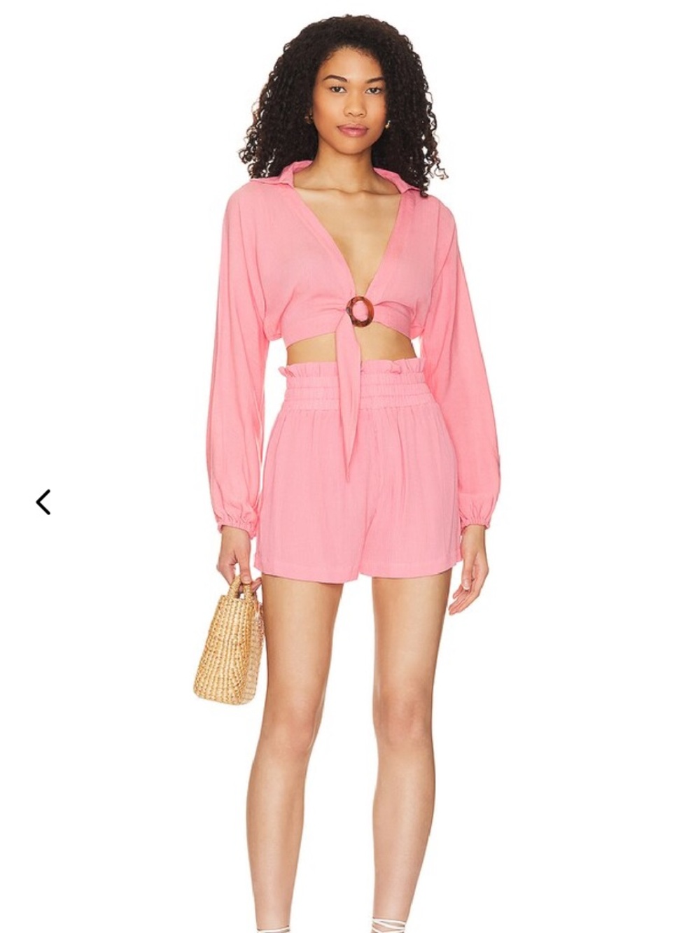 Lovers + Friends Coral-Pink Two-Piece Set